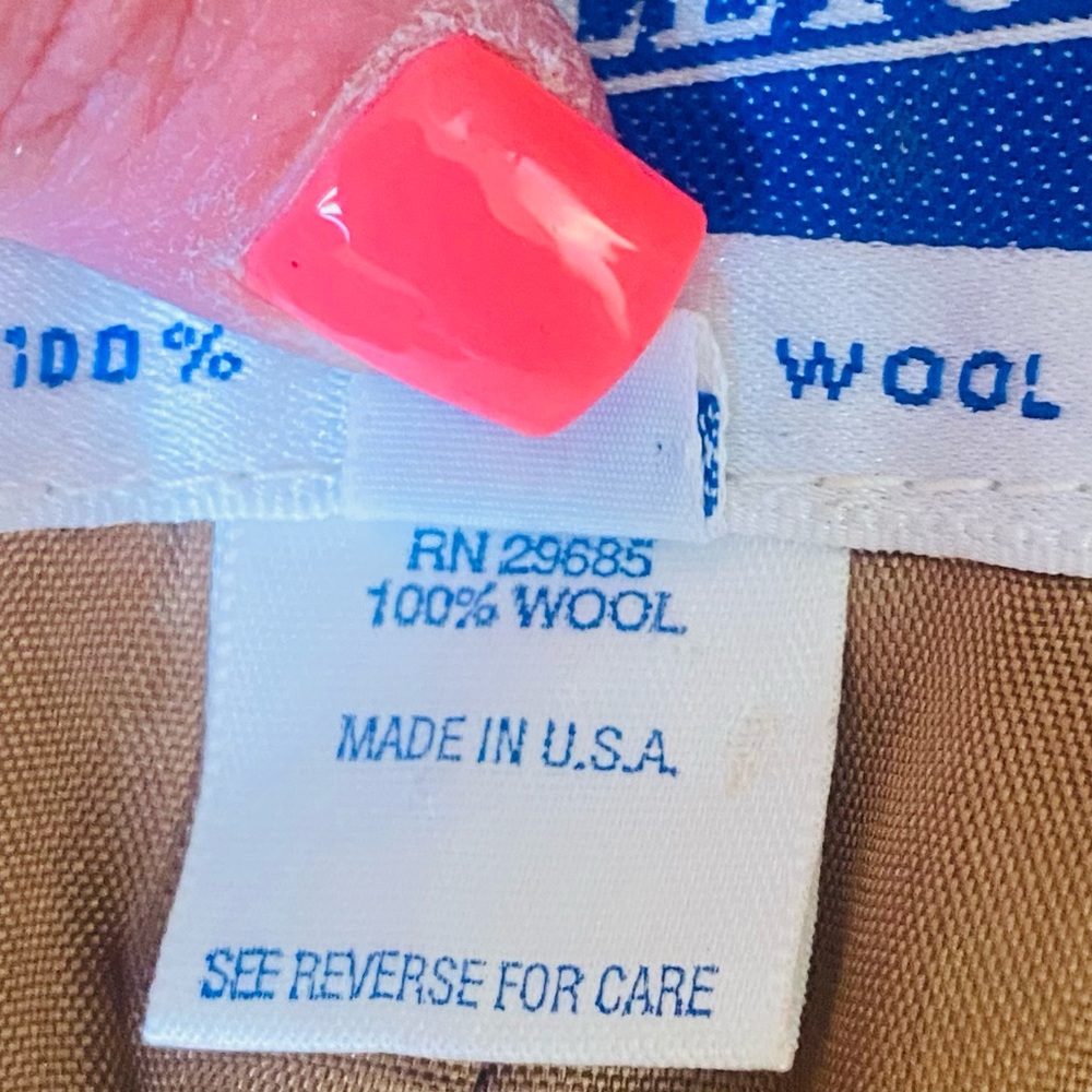 Pendleton 100% Virgin Wool Camel Button Up Over C… - image 7